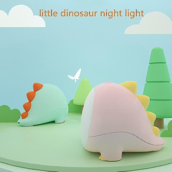 Lamps USB Rechargeable LED Dinosaur Night Light Pink