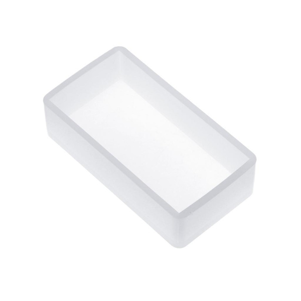 Silikoneform DIY Firkant Rektangel Epoxy Resin Spejl Håndværk Smykker Dekoration F