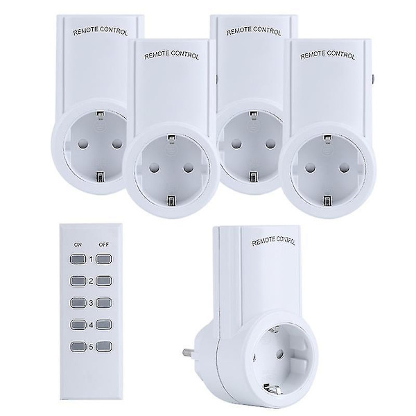 Eu Smart Plug Home Rf Radio Controlled  Remote Control Socket
