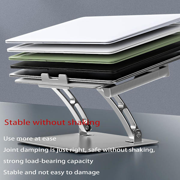 Aluminiumslegering Notebook Stand Universal Til Tablet Mobiltelefon Letvægt Silver