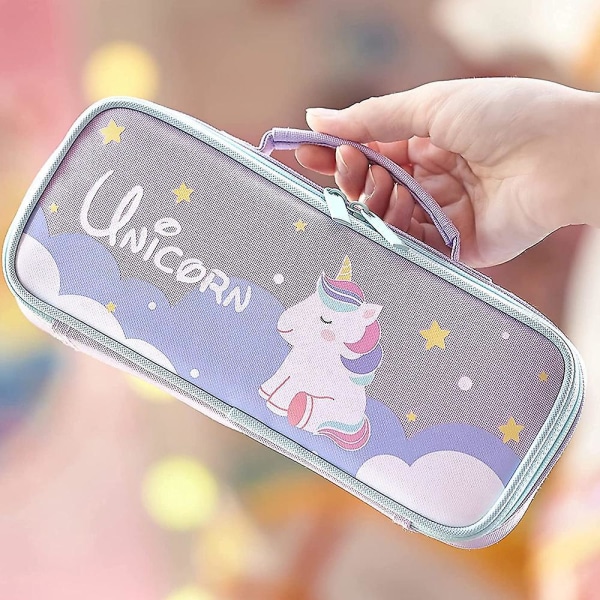 PCute Pencil Case Capacity Portable Multifunction Pen Bag With Compartments For Girls Kids Teen