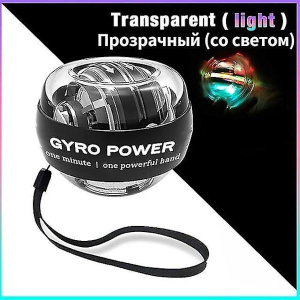 Håndledsbold Selvstartende Gyroskop Powerball Gyro Power Håndbold Musc Trans with light