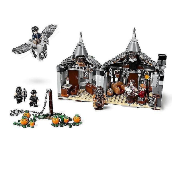 496 Pieces Of Building Blocks Harry Potter Building Blocks Villain Harry Potter Hagrid Hut Model Building Blocks Assembled Building Blocks Children's