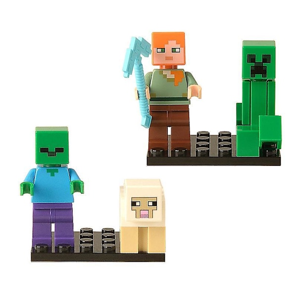 8 stk. Figursæt Actionfigur Minifigurer Børnelegetøj Fødselsdagsfestgaver Til Voksne Og Børn Drenge Piger