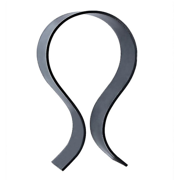 Universal Curved Shape Acrylic Headset Holder Stand Table Display Rack Bracket Black