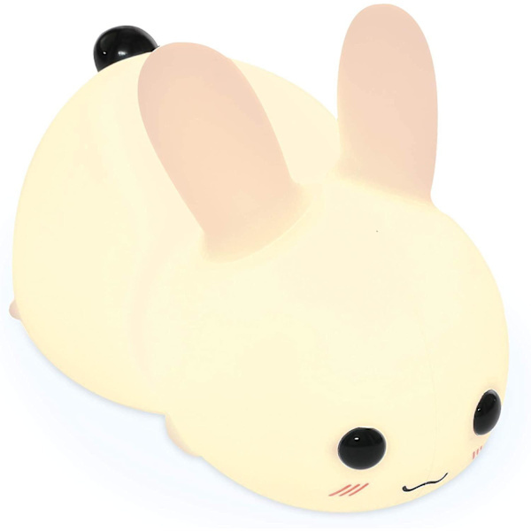 Rechargeable Rabbit Led Night Light - Portable Silicone Led Lamp With Dimmer And Color Change - Baby Room Night Light