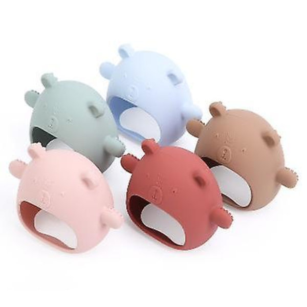 Silicone Baby Teething Toy For 0-6month Infants, Toys For Sucking Needs pink