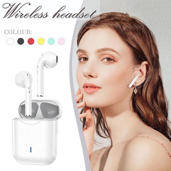 Bt 5.0 Trådløse Hodetelefoner Hifi In-ear Ørepropper Telefonsamtale Svar For Sport Spill Blue