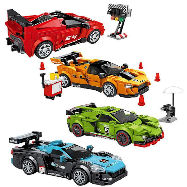 City Speed Champions Racerbil Byggeklodser Sportsvogn Racer Køretøj Superbil Moc Model Legetøj Til Børn Drenge Fødselsdagsgaver Uden Original Æske
