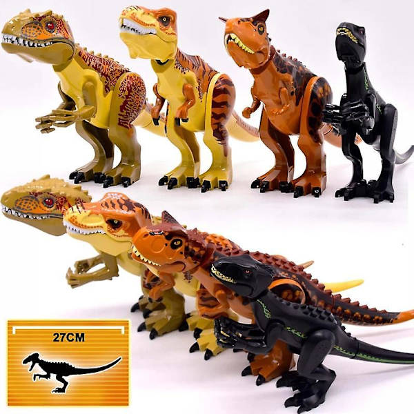 Brutal Raptor Building Jurassic Blocks World Mini Dinosaur Figures Bricks Dino Toys For Children Dinosaurios F