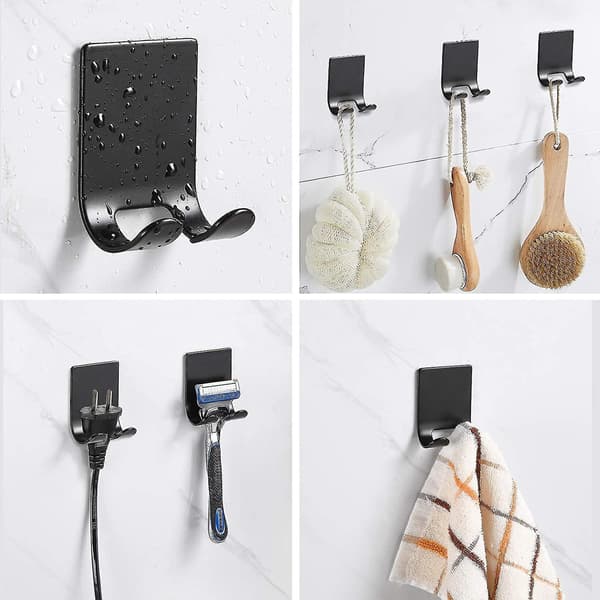 Razor Holder Razor Hook Holder Rack (2 Pieces) Self-adhesive Hook Heavy-duty Stainless