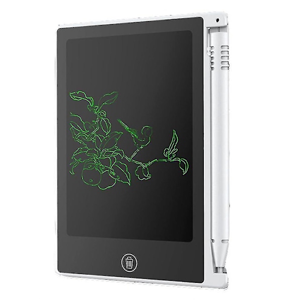 4.4 Inches Portable Lcd Writing Tablet Digital Drawing Graffiti Board With Pen White