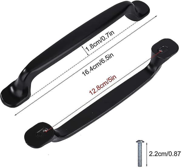 Interior Door Handle Kitchen Cabinet Door Handles 10pcs Black Furniture Pull