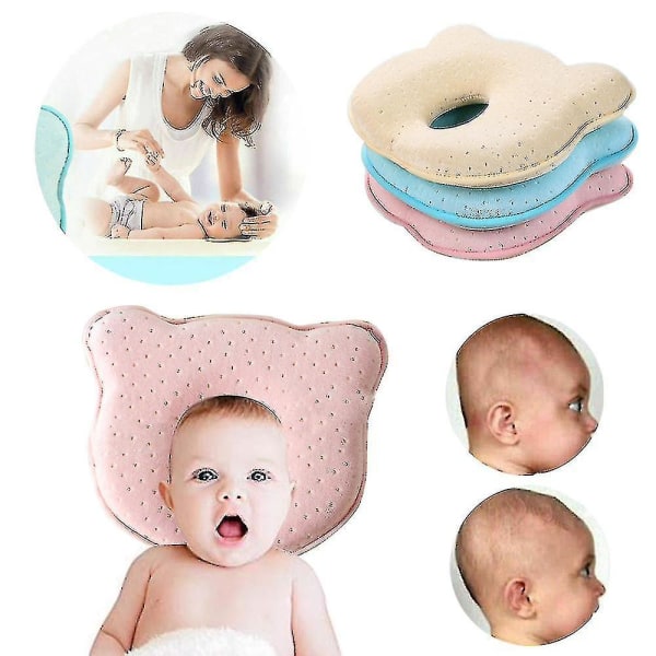 Baby Newborn Infant Pillow Anti-roll Foam Infant Memory Pillow Orthopedic Baby Pillow Cushion