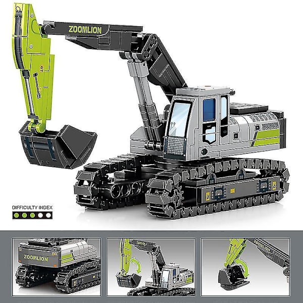Sembo Gravemaskine Lastbil Mixer Kran Bulldozer Byggeklodser By Ingeniørkøretøjer Klodser Legetøj Gaver Til Børn Drenge By Mixer Lastbil