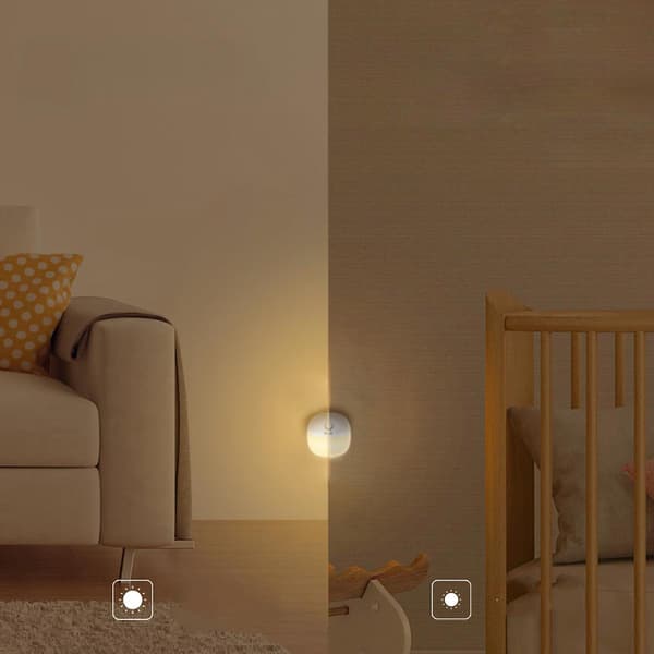 Night Light [upgrade], Lyridz Led Warm White Plug In Nightlight With Auto Dusk-to-dawn Motion Sensor, 3 Modes, Adjustable Brightness, Compact Size For