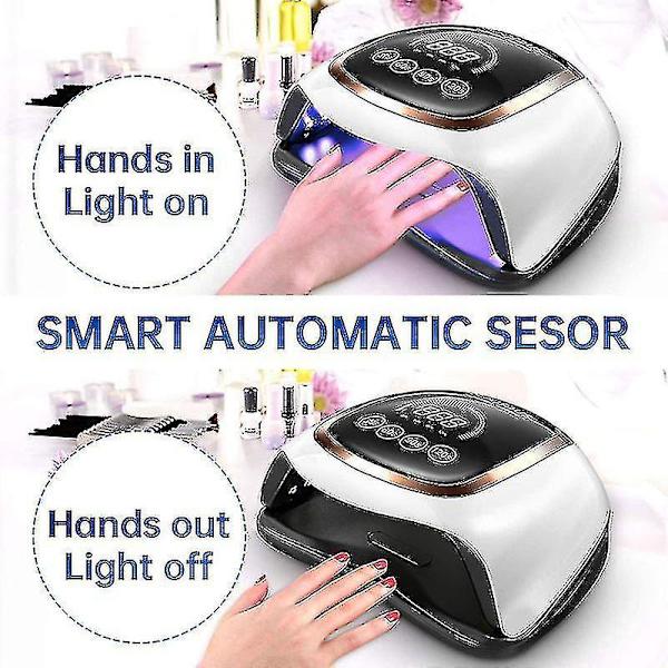 168w Uv Led Lamp For Nail Drying Nail Art Lamp With Memory Function Lcd Display