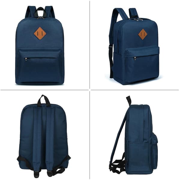 Backpack Classical Basic Womens Travel Backpack For College Men Water Resistant Laptop School Bookbag blue
