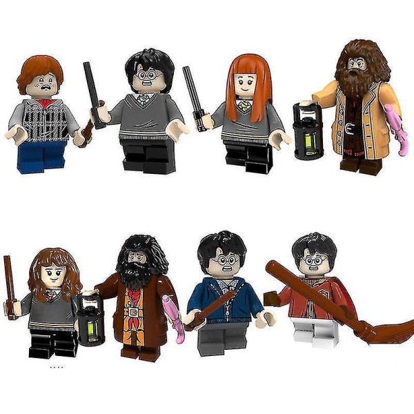 8pcs Harry Potter Building Blocks Minifigure Children's Educational Assembled Building Block Toys