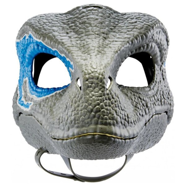 Blue Dinosaur Mask Jurassic World Raptor Dinosaur Accessories Dino Cosplay Props Festival Carnival Gifts