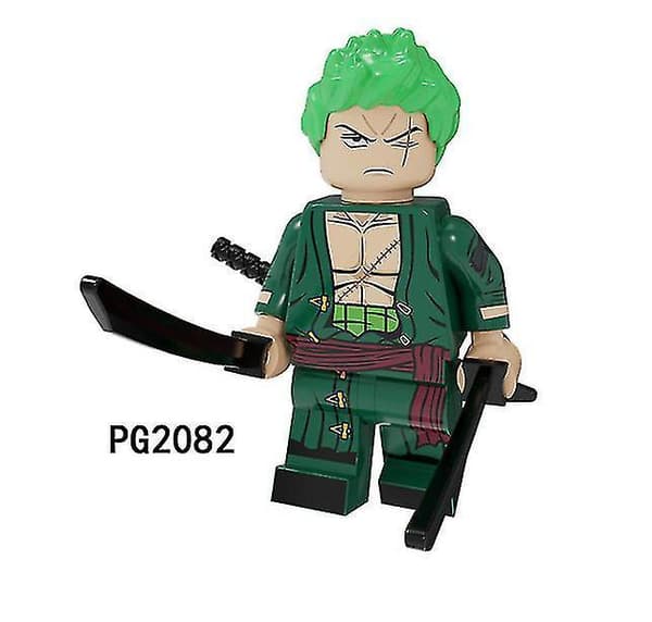 8 stk. One Piece Monterte Byggekloss Mini Leker