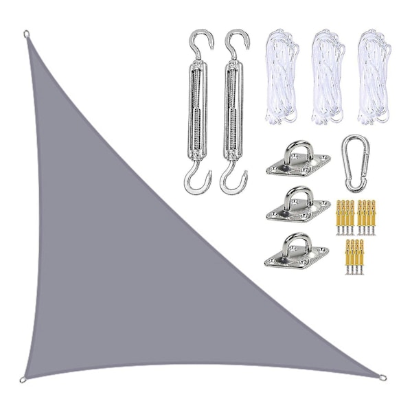 3x4x5m Waterproof Shade Sail Awning Sunshade Triangular Awning-terrace Pool Canopy Triangle For Outdoor Patio Garden Awnings
