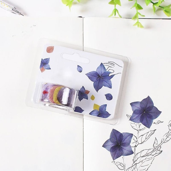 1 Roll Flower Petal Washi Tape Masking Tape Decorative Decals Diy Petal Stickers For Scrapbooking Diary New Forget me not