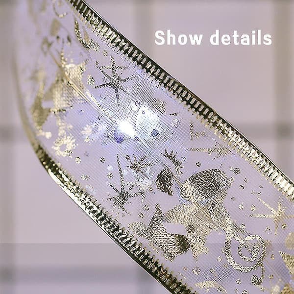 4m 40led Ribbon Fairy String Lights Gift Wraps Christmas Tree Party Decoration Warm White