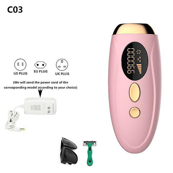 Laser Epilator 990000 Blink Permanent Ipl Photoepilator Laser Hårfjerning Depiladora Smerteløs Elektrisk Epilator Maskine Pink
