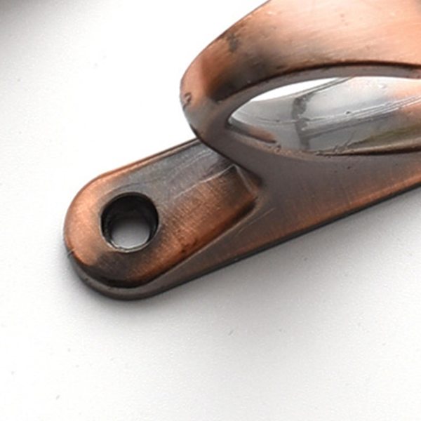 2pcs Curtain Hooks Simple Exquisite Small Multifunctional Home Curtain Holdbacks Drapery Tiebacks For Home Green Bronze