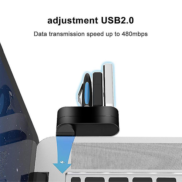 Premium 3-port Abs Mini Usb 3.0 Hub Can Rotate 90/180 Usb Hub Creative Hub
