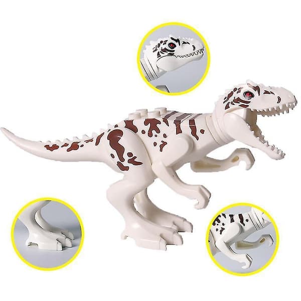 8pcs Building Blocks World Dinosaurs Figures Bricks Assemble Kids Toys