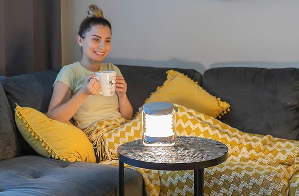 Retractable Led Touch Lamp Folding Telescopic Night Light Lantern Table Lamp White