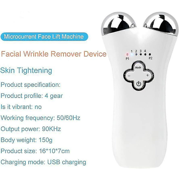 Yyh Microcurrent Ansigtsløft Ems Ansigtsløftning og Opstrammende 3d Massager Ansigtsmassager Microcurrent Ansigts