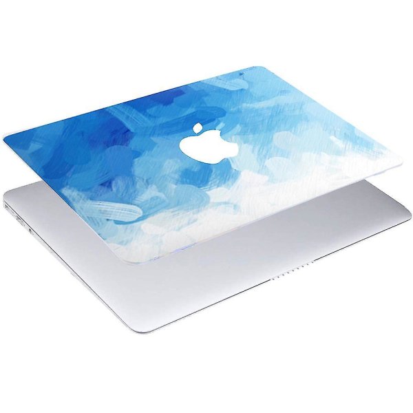 Creative Hard Shell & Keyboard Cover Compatible With Macbook Pro13 Blue smear