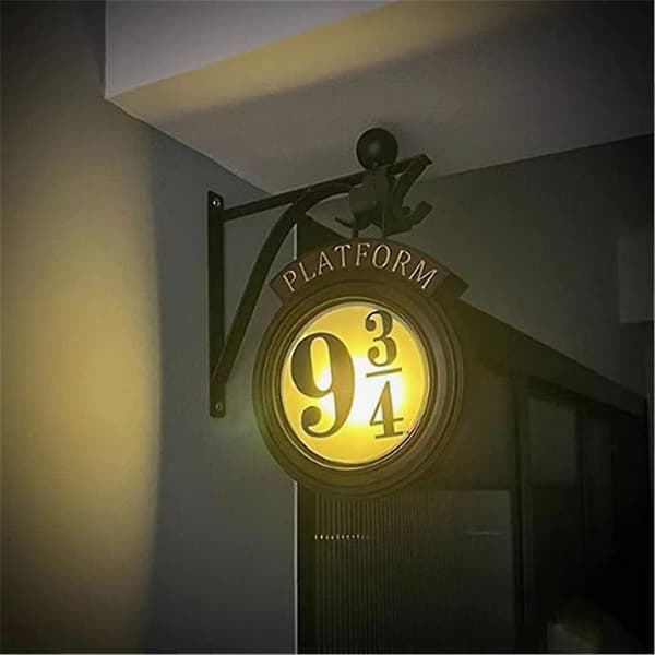 Harry Potter Hanging 9 3/4 Night Light Wall Lamp Home Decors