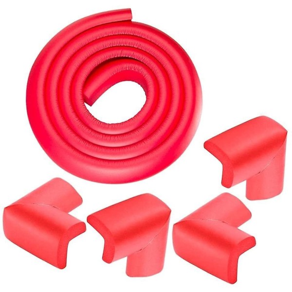 1 Piece 2m Long Protective Strip For Children's Table Corner Anti Collision Table Red