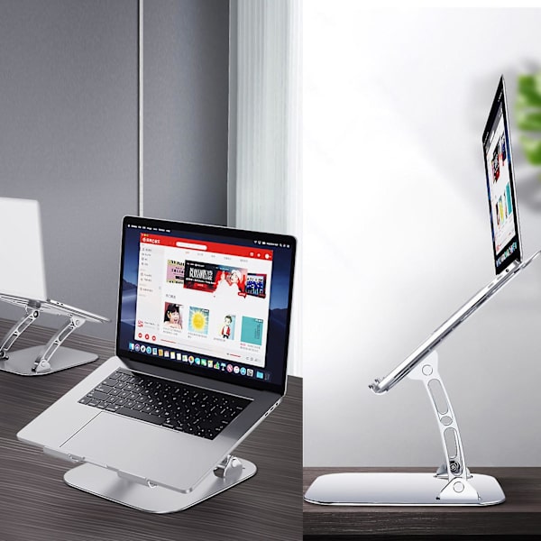 Foldable Aluminum Height Angle Adjustable Laptop Holder Stand Mount For All Laptops 11-17 Inch Notebook Computer