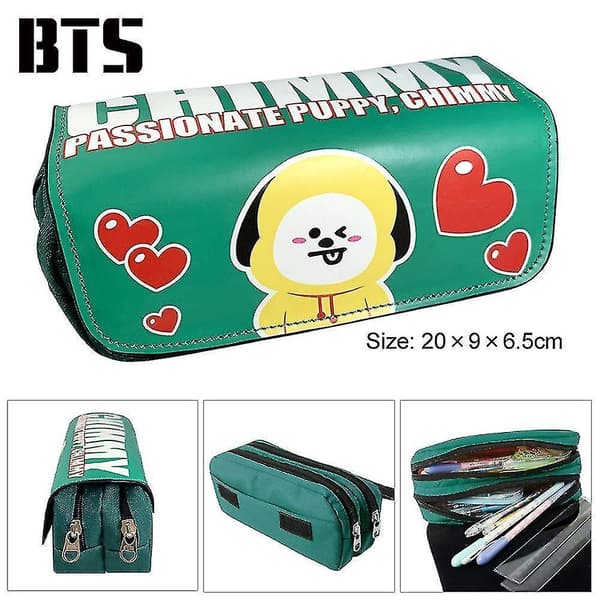 Bts Children Double-layer Pencil Case Large Capacity color-9