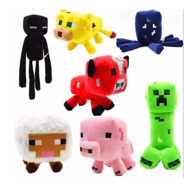Minecraft Pehmolelusetti Joululahjaksi 7Pcs