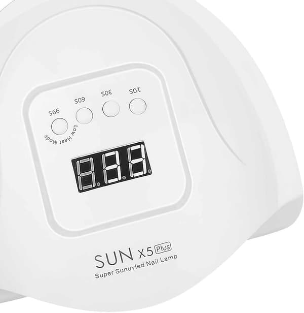 80w Uv Led Nail Lamp Machine, Soak Off Nail Gel Polish Curing Dryer With 4 Timer Settings