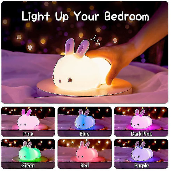 Portable Electric USB Charging LED Night Light, Remote Control Touch Light, (warm White)