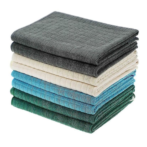 8 kpl Kotitalouden Lattian Lasin Puhdistusliinaa, Mikrokuituliina 4 colors