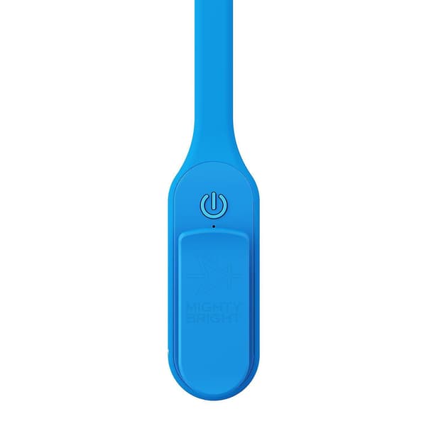 Mighty Bright Recharge 2 LED Clip On Book Light Rechargable With Micro USB Cable Provided, Various Colours Blue