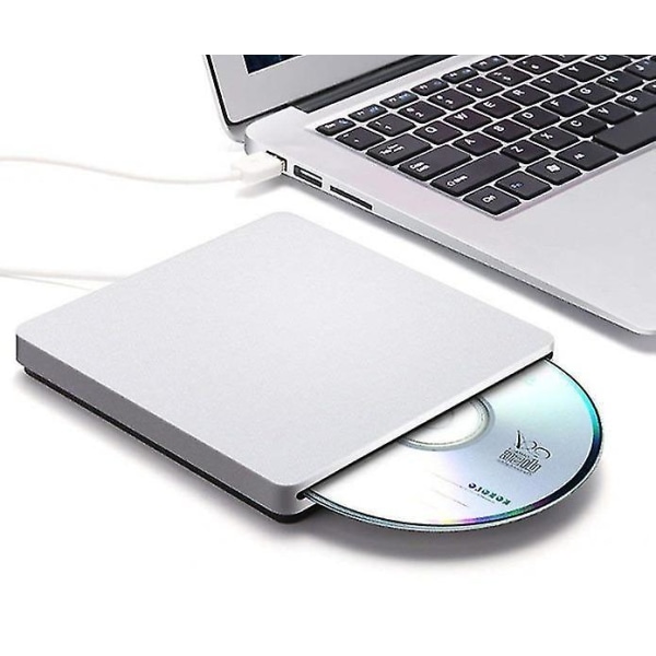Apple Macbook Pro Air Mac Pc Laptop Usb External Slot In Cd / Dvd Drive Burner silver-2