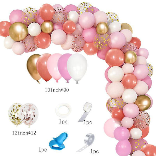 Balloon Garland Set Arches Pink Latex Sequin Balloon Party Decorations