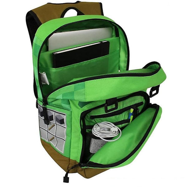 Minecraft schoolbag elementary school children's schoolbag backpack color6