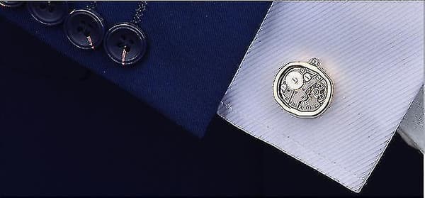 Cool Steampunk Cufflinks Watch Movement Cufflinks For Mens Shirt