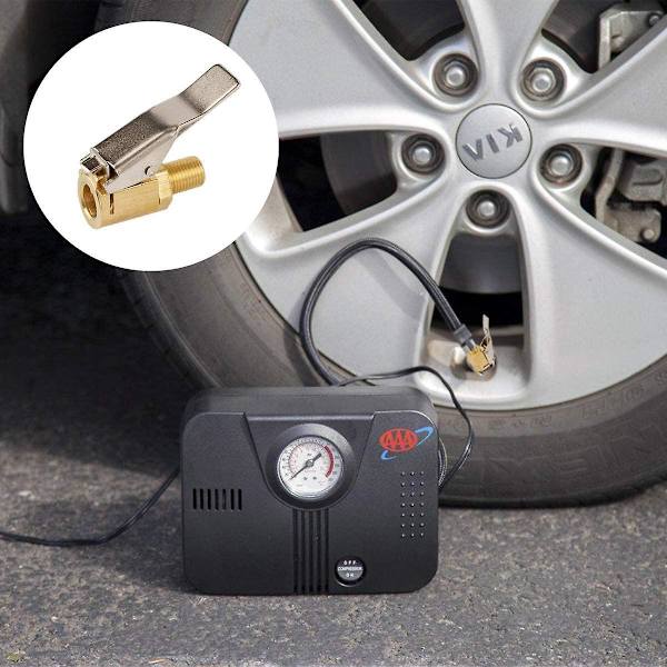 Piece 8mm Car Tire Valve Adapter, Air Chuck Inflator Pump Valve Clip Clamp Connector Adapter, Fitting For Pneumatic Brass Compressor, For 8 Hose