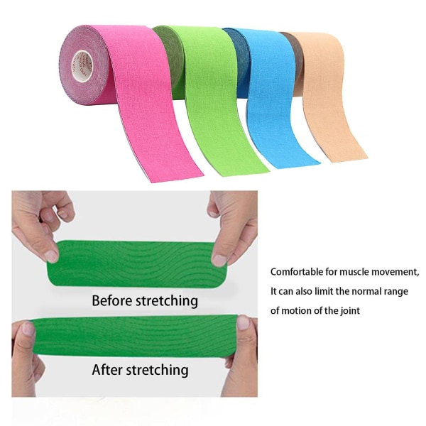 2,5 cm*5 m Kinesiologi Tape Til Ansigts V-Linje Hals Øjne Løft Rynke Fjernelse Klistermærke Tape Ansigtspleje Værktøj Bandagem Elastica Dark blue